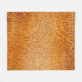 Alte braune Ledertextur mit Grunge-Effekt Fleecedecke (Vorderseite (Horizontal))