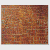 Alte braune Tierledertextur Geschenkpapier (Flach)