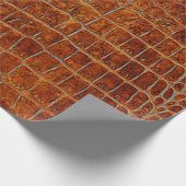 Alte braune Tierledertextur Geschenkpapier (Ecke)