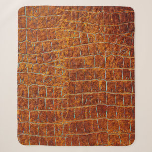 Alte braune Tierledertextur Sherpadecke