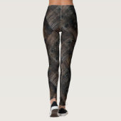 Alte Bretter, altes Holz, altes Holz, Holz, Brennh Leggings (Rückseite)