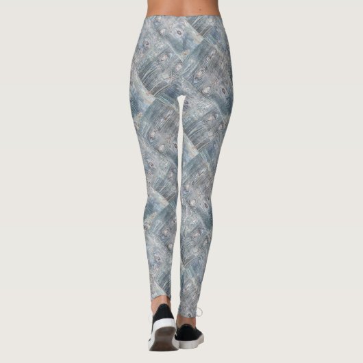 Alte Bretter, altes Holz, altes Holz, Holz, Brennh Leggings (Rückseite)