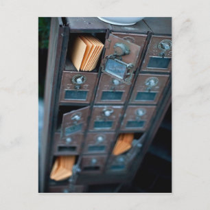 Alte Briefkästen Postkarte