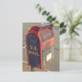 Alte Briefkasten Postkarte (Stehend Vorderseite)