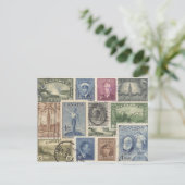 Alte Briefmarken - Postkarte (Stehend Vorderseite)