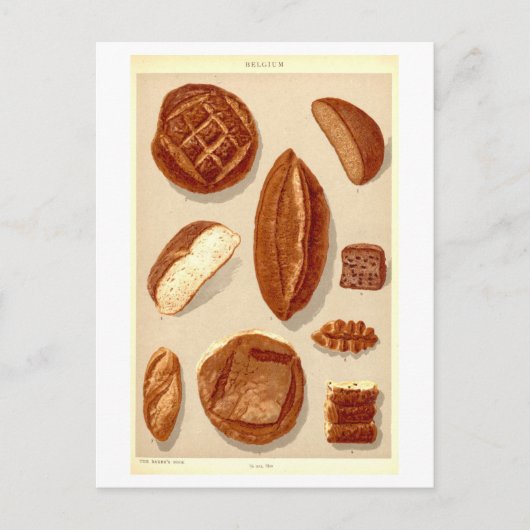 Alte Brote Belgiens Postkarte (Vorderseite)