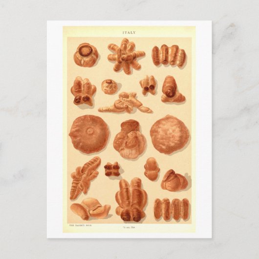 Alte Brote Italiens Postkarte (Vorderseite)