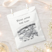 Alte Brücke. Bleistift zeichnend. Geschenktütchen (Ausgeschnitten)