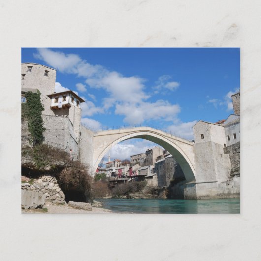 Alte Brücke in Mostar Postkarte (Vorderseite)