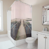 Alte Brücke mit rostigen Metallschienen in der Näh Duschvorhang (Beispiel)