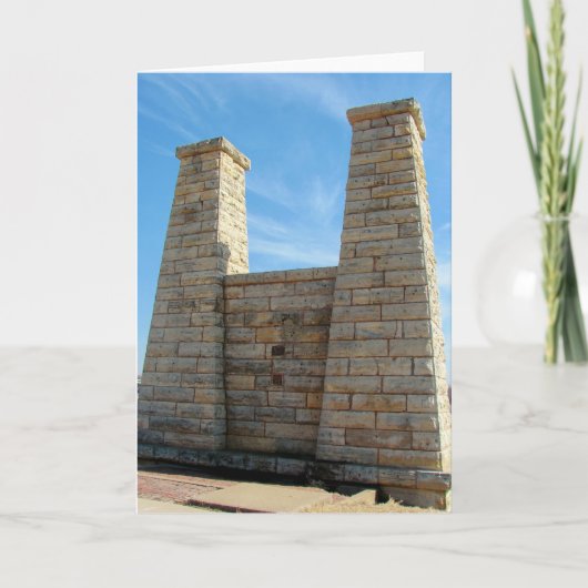 Alte Brücke Muscatine, Iowa Karte (Vorderseite)