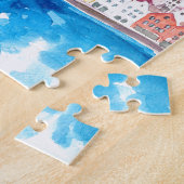 Alte Bryggen Hafen-Seeseite Bergens Norwegen Puzzle (Seite)