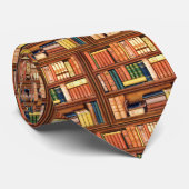 Alte Buch-Bibliotheks-Bücherwurm-Krawatte Krawatte (Gerollt)