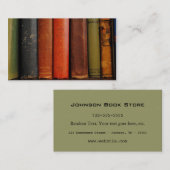 Alte Buch-Fotografie-Visitenkarten Visitenkarte (Vorne/Hinten)