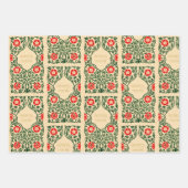 Alte Buchabdeckungen (Beige & Grün) Geschenkpapier Set (Vorderseite)