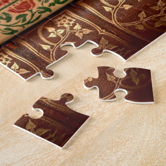 Alte Buchbibliothek Puzzle (Seite)