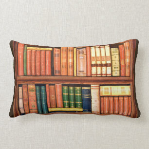Alte Bücher Antike Bibliotheks Bücherregal Rückenk Lendenkissen