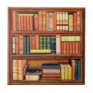 Alte Bücher Antike Bibliotheksregal Fliese