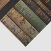 Alte Bücher auf der Decoupage der Regale Seidenpapier (Detail)