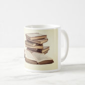 Alte Bücher Kaffeetasse (VorderseiteRechts)