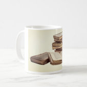 Alte Bücher Kaffeetasse (Vorderseite Links)