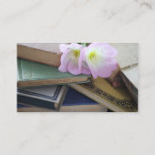 Alte Bücher mit Primaten Visitenkarte (Rückseite)