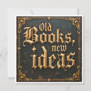 Alte Bücher neue Ideen Einladung