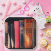 Alte Bücher Pappteller (Party)