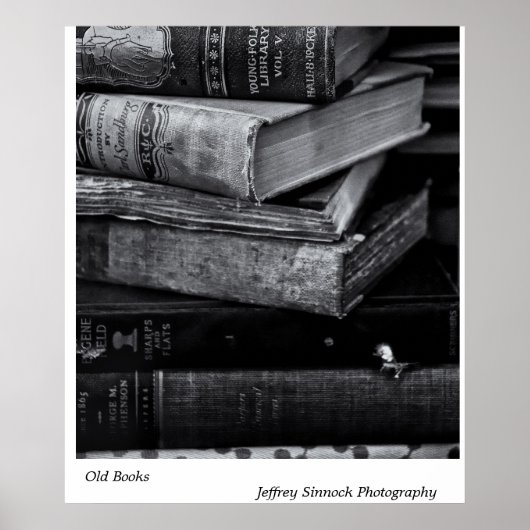 Alte Bücher Poster (Vorne)