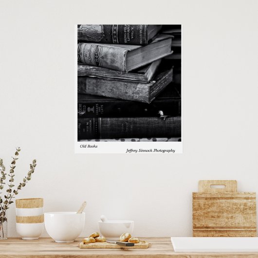 Alte Bücher Poster (Küche)