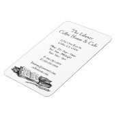 Alte Bücher Restaurant Werbung Custom Magnet (Linke Seite)