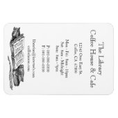 Alte Bücher Restaurant Werbung Custom Magnet (Horizontal)