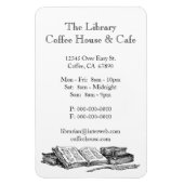 Alte Bücher Restaurant Werbung Custom Magnet (Vertikal)