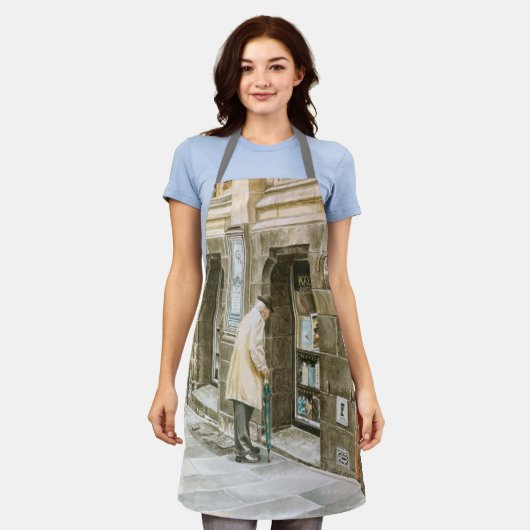 Alte Bücher - Schürze (Getragen)