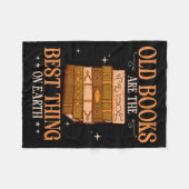 Alte Bücher sind das Ding auf Erden Bibliophile Fleecedecke (Vorderseite (Horizontal))