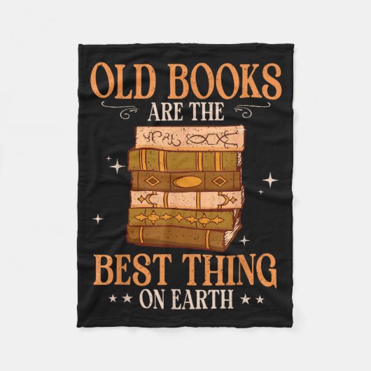 Alte Bücher sind das Ding auf Erden Bibliophile Fleecedecke (Vorderseite)
