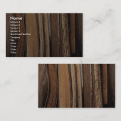 Alte Bücher Visitenkarte (Vorne/Hinten)