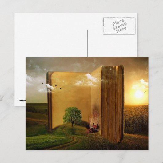 Alte Buchkarte Postkarte (Vorne/Hinten)