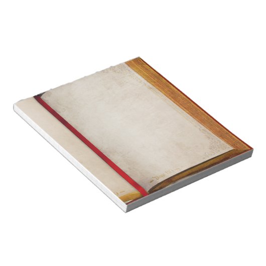 Alte Buchseiten Notizblock (angewinkelt)