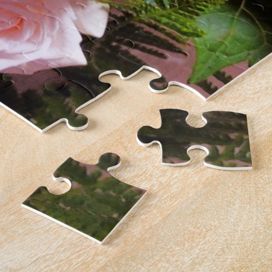 Alte Buchstäbchen und Rose Puzzle (Seite)