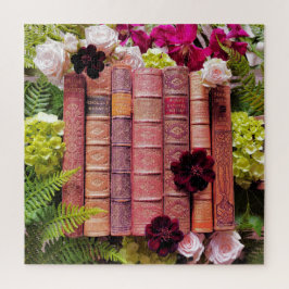 Alte Buchstäbchen und Rose Puzzle