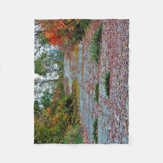 Alte Bucht-Brücke Fleecedecke (Vorderseite)