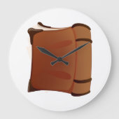 Alte Buchuhr Große Wanduhr (Vorderseite)