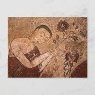 Alte buddhistische Malerei Postkarte