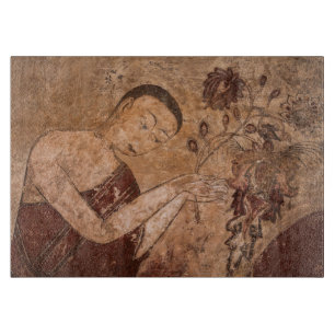 Alte buddhistische Malerei Schneidebrett