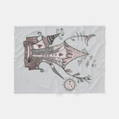 alte Burg Fleecedecke (Vorderseite (Horizontal))