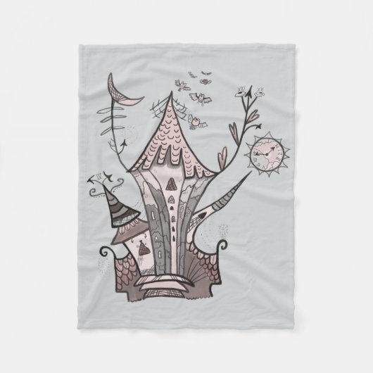 alte Burg Fleecedecke (Vorderseite)