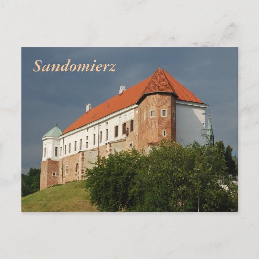 Alte Burg in Sandomierz. Polen Postkarte (Vorderseite)