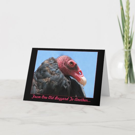 Alte Bussard-Geburtstags-Karte Karte (Vorderseite)