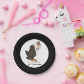 Alte Buzzard Happy Geburtstagspapier Pappteller (Party)